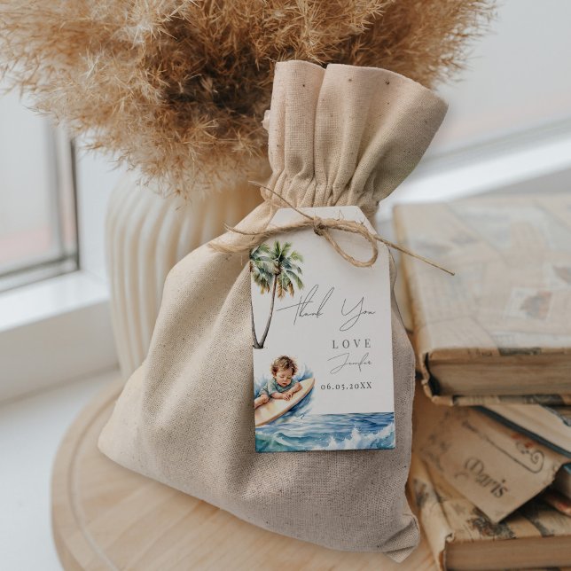 Baby ombord, surfande babyskor presentetikett (Skapare uppladdad)