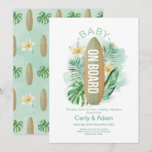 Baby ombord Tropisk Palm Babyfirande