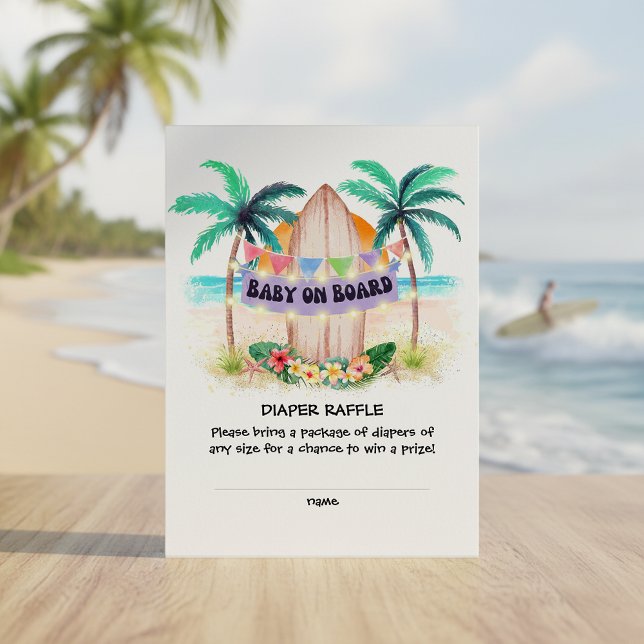 Baby on Board Diaper Raffle Tilläggskort (Skapare uppladdad)