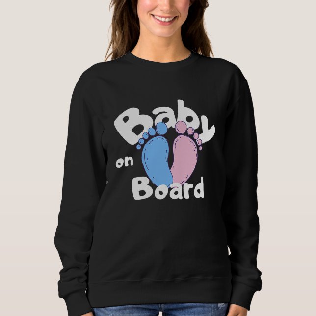Baby On Board Saying Baby Belly Birth Pregnancy T Shirt (Framsida)