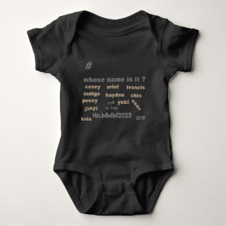 Baby One Biet Bodydress/ Unisex Namn/MMETROPOM T Shirt