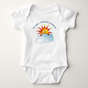 Baby One PC T Shirt, för solsken, Roligt Shirt