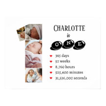 Baby One Year Photo Collage Nursery Wall Art