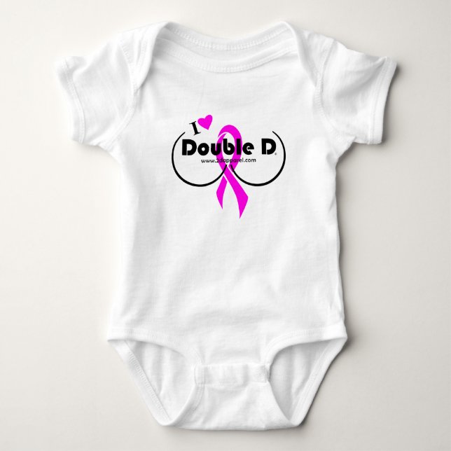 Baby Onezee - I Kärlek Dubbla D T Shirt (Framsida)