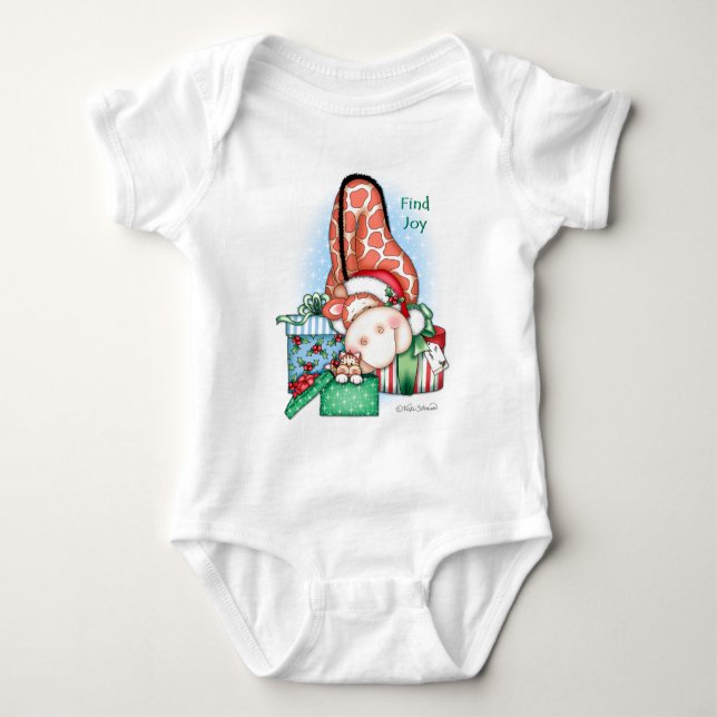 Baby Onsie för BaZooples "fyndglädje" Tee (Framsida)