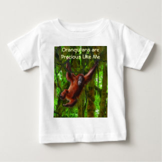 Baby Orangutan & Rainforest Primate Art Gift Tee Shirt