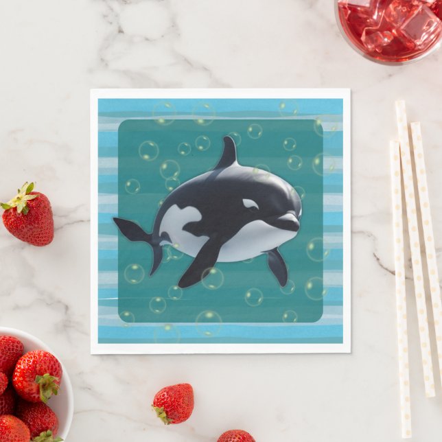 Baby Orca Paper Napkins Pappersservett (Insitu)