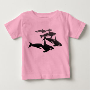 Baby Orca T-Shirt Personlig Orca Whale Shirt