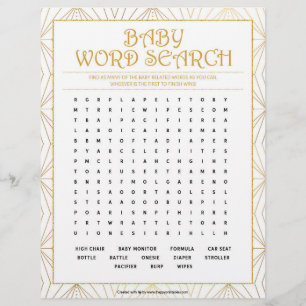 Baby Ord Search [Golden Linjer] Brevhuvud