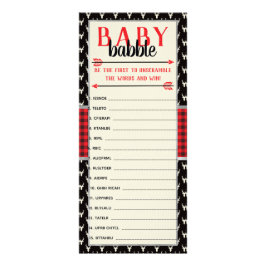 Baby-Ord-skam, babyskor, Buffalo Play Reklamkort