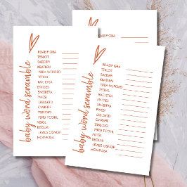 Baby Ord-skandalen Boho Heart Minimal Terracotta