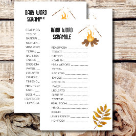 Baby ord-skrävel Smore roligt babyduschtema