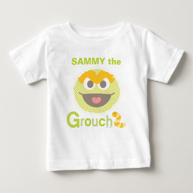 Baby Oscar Grouchy | Lägg till ditt namn T-shirt (Framsida)