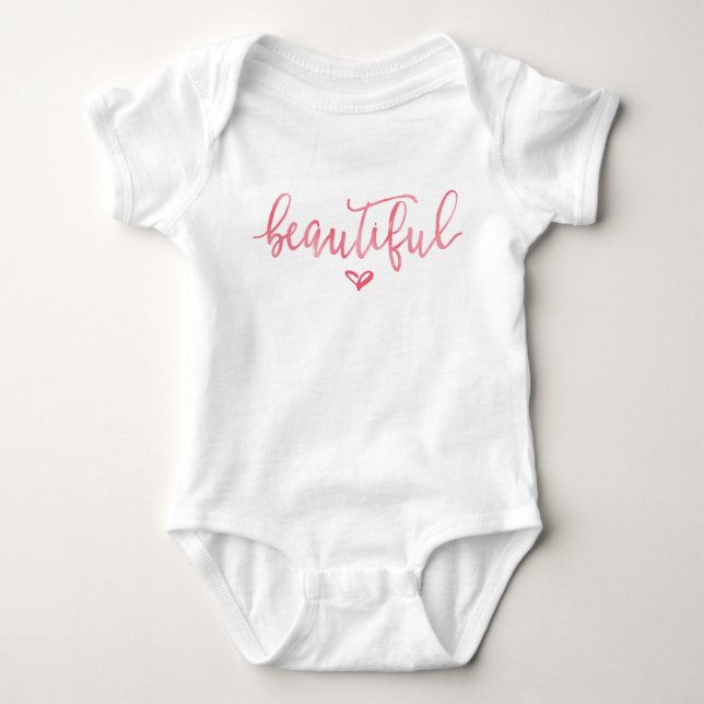 BABY OUTFIT ONSIE | Modern Rosa - vacker skrift T Shirt (Framsida)