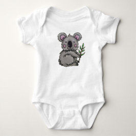 Baby overall koala design t shirt
