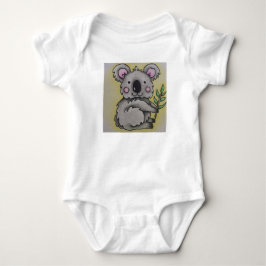 Baby overall med koaladesign t shirt