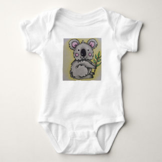 Baby overall med koaladesign t shirt