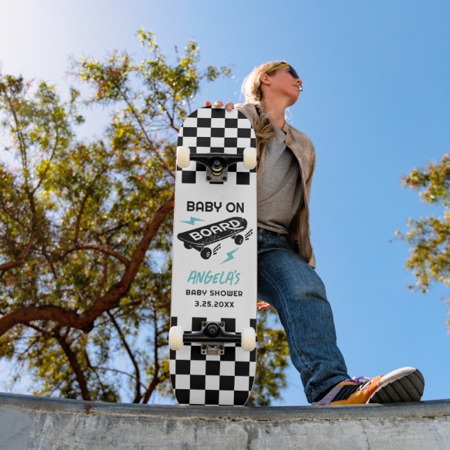 Baby på babyskateboardskatebockskårdäck på babybod mini skateboard bräda 18,5 cm (Utomhus 1)