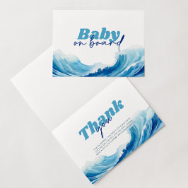 Baby på babyskor ombord, Surfa Baby Tack Kort