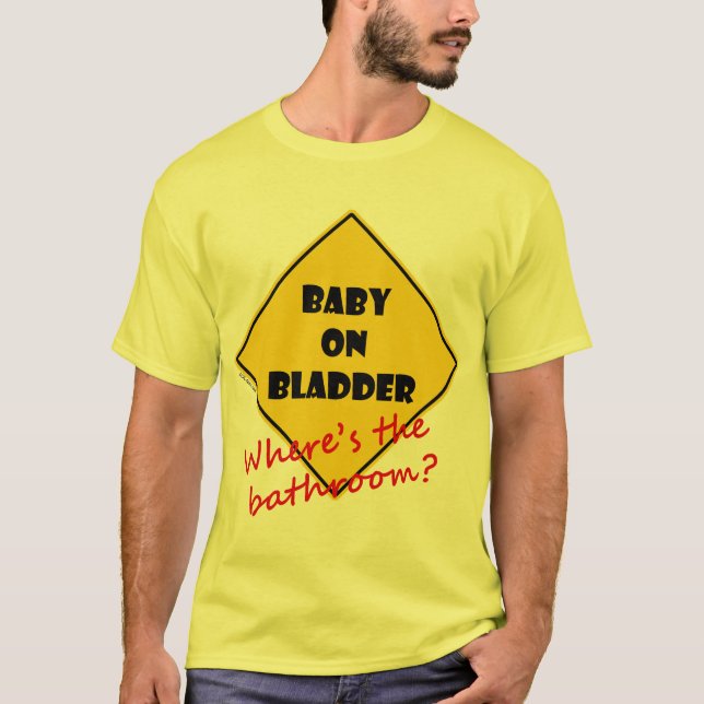 Baby på blåsan t-shirt (Framsida)