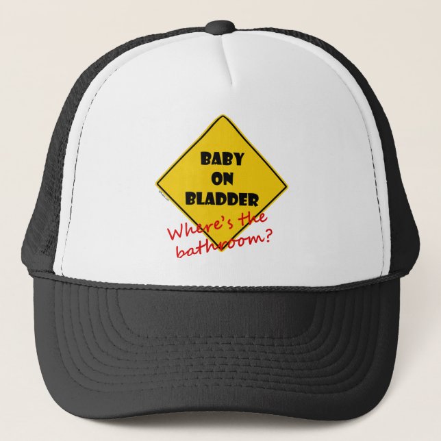 Baby på blåsan truckerkeps (Framsida)