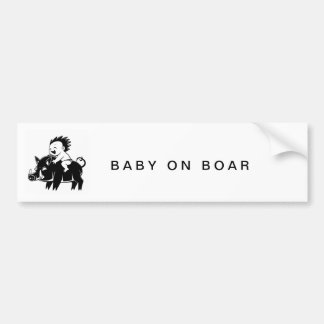 Baby på boar-påhitt bildekal