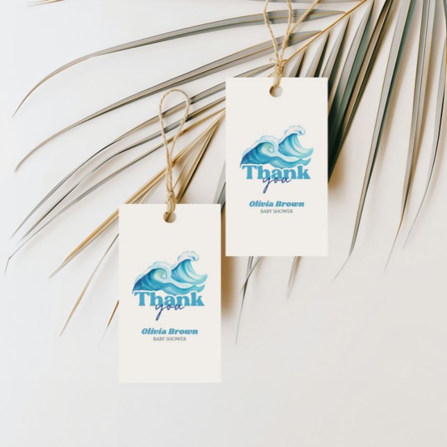 Baby på Board Baby Shower Tack Presentetikett (Skapare uppladdad)