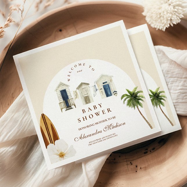 Baby på bockbabyskor pappersservett (Skapare uppladdad)