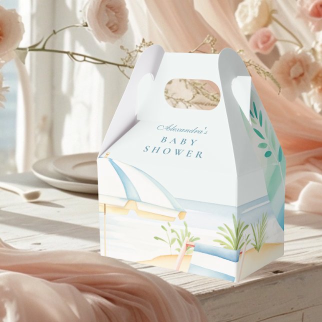 Baby på Boeach Surfa Baby Shower Presentaskar (Skapare uppladdad)