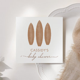 Baby på Boho Surfboard Baby Shower Pappersservett