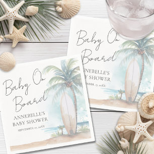 Baby På Bordet Strand Baby Shower Pappersservett