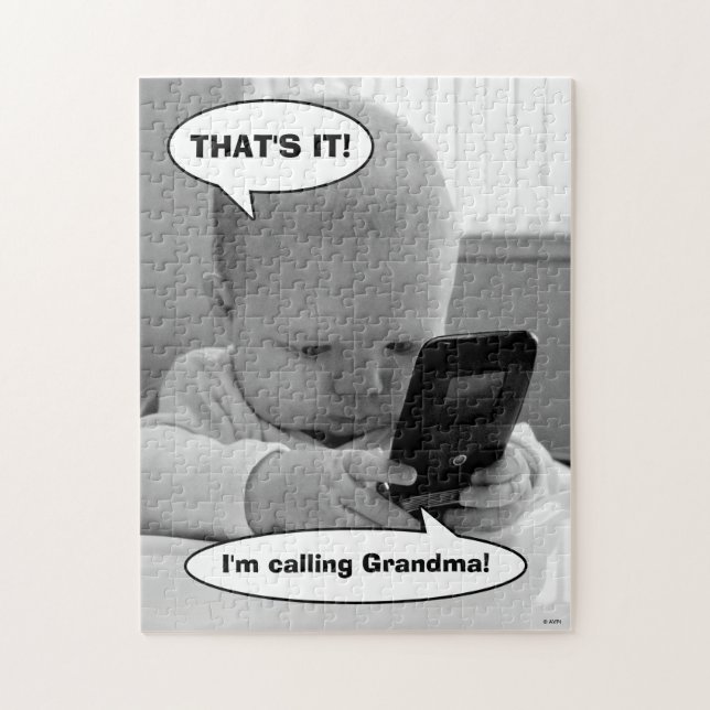 Baby på Cell Mobil Pussel (Vertikal)