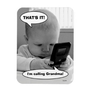 Baby på cellens Mobil Magnet