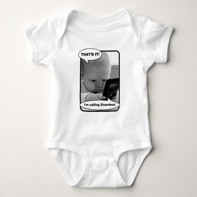 Baby på cellens Mobil T Shirt (Framsida)