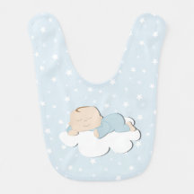 Baby på Cloud Baby Bib
