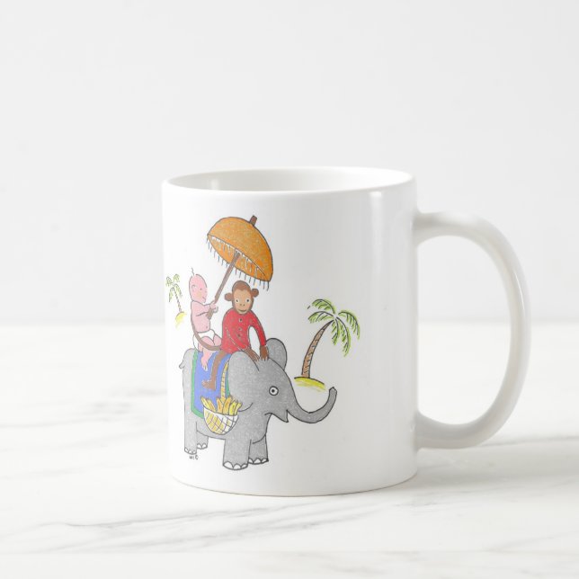 Baby på elefant kaffemugg (Höger)