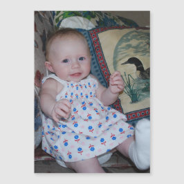 Baby på fotot på ditt sätt att magnetkort