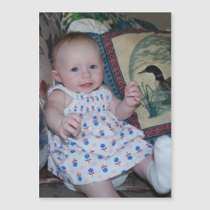 Baby på fotot på ditt sätt att magnetkort