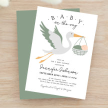 Baby på Grönten Sage Baby Shower för matsmältstor