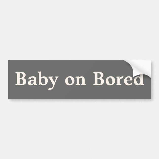 Baby på inredd fästare bildekal (Framsidan)