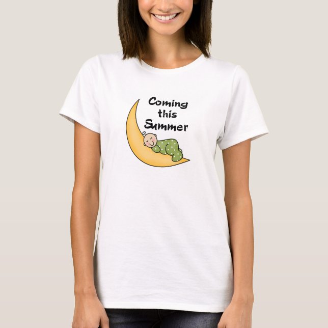 Baby på Måne-sommaren T-shirt (Framsida)