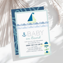 Baby på Nautical Blue Boy Baby Shower