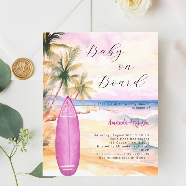 Baby på rosa--babyskor ombord på tavla (Skapare uppladdad)