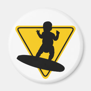 Baby på styrelsen (Surfa) Magnet