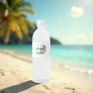 Baby på Surfan - Behållare för babykläder Vattenflaskor Etikett