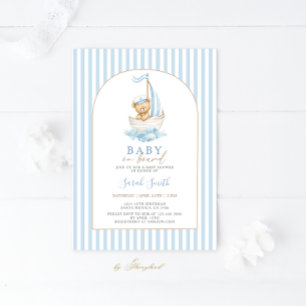 Baby på väg Bebis firande Pojke Inbjudningar