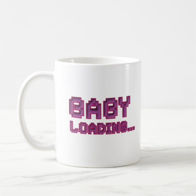 Baby på väg - Graviditetsannonseringsmugg Kaffemugg (Vänster)