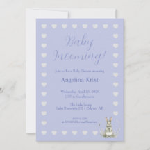 Baby På väg Inbjudan till baby shower