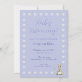 Baby På väg Inbjudan till baby shower