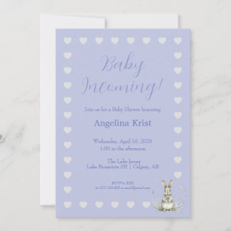 Baby På väg Inbjudan till baby shower